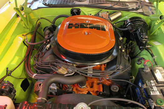 Close-up Dodge Challenger Engine