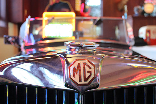 1953 MG Roadster badge
